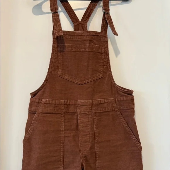 Aerie Brown corduroy Overalls - Picture 2 of 5